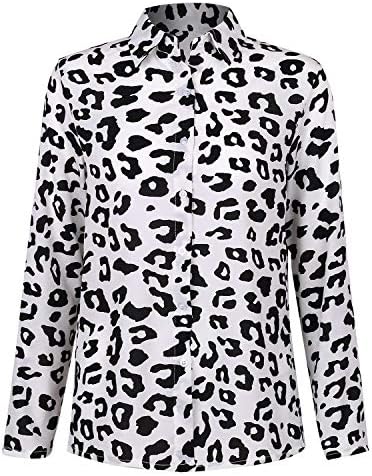 Andongnywell Дамски Блузи с къс ръкав, Ежедневни Блузи С Флорални V-образно деколте, Риза, Туника копчета, Блузи
