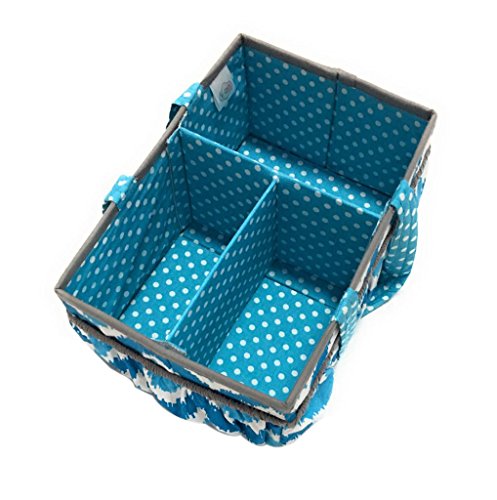 Торбичка за съхранение на детски тъкани Bacati Mix and Match с Дръжки, Тюркоаз