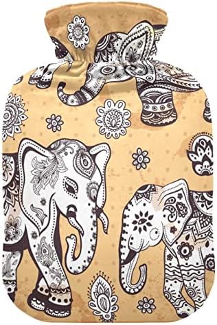 Бутилки с гореща вода, с капак под формата на индийския на африканския слон, чанта с топла вода за облекчаване