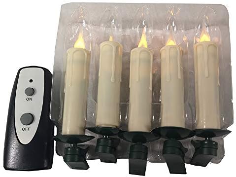 Курт С. Адлер Kurt Adler 5 Топли бели led свещи, работещи на батерии