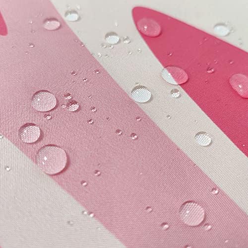 Эстетичная Абстрактна Завеса за душ с една вълнообразна завитком 70-те години, Сладко розово-бежово Завеса За