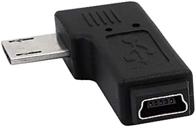 Нов адаптер Lon0167 с наклон под ъгъл 90 градуса Micro reliable efficiency USB B Male to Mini B Female Connector