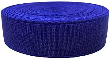 Макара еластична лента за плетене и шиене ширина 1 сантиметър и дължина 10 ярда с висока еластичност (светло синьо)