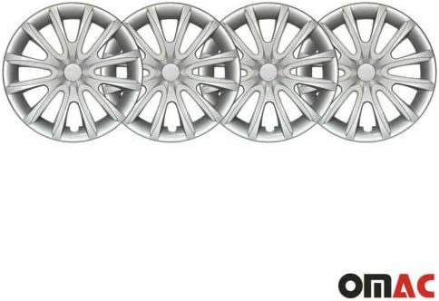 Джантите OMAC 16 инча за Chevy Equinox Сиво-бели 4 бр. Капака Джанти - Шапки ступиц - Подмяна на външната повърхност на автомобилни