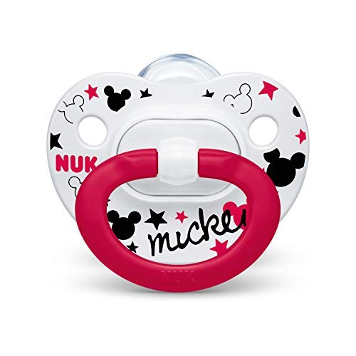 Ортодонтски биберон NUK-Disney с Мики Маус, 0-6 месеца, 2 опаковки