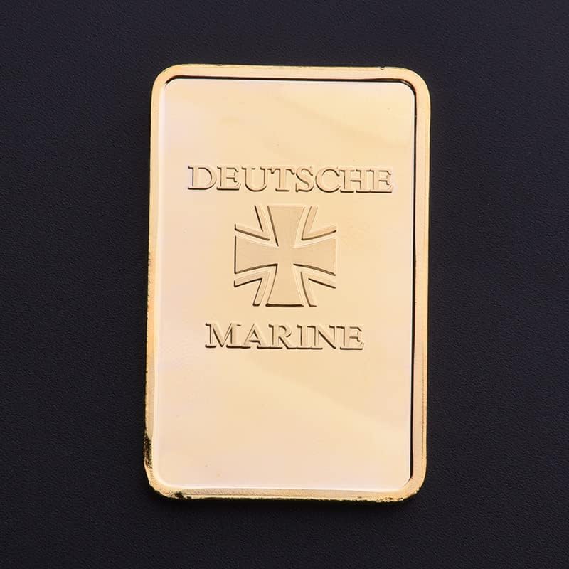 Германски Военен Кораб Бисмарк кюлчета Злато Възпоменателна Монета Събиране на Златни монети Занаят Кръст с Релефни Монети