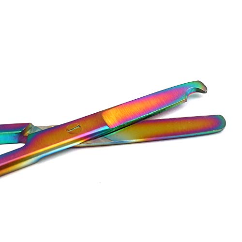 LAJA ВНАСЯ Комплект от 2 Цветни Титанови Преливащи ножици за бод 5,5 от Неръждаема стомана