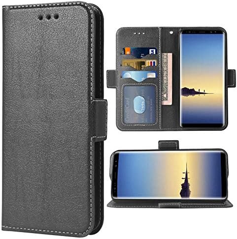 Калъф за телефон SSamsung Galaxy Note 8, чанта-портфейл с панти капак, Отделения за кредитни карти, изкуствена