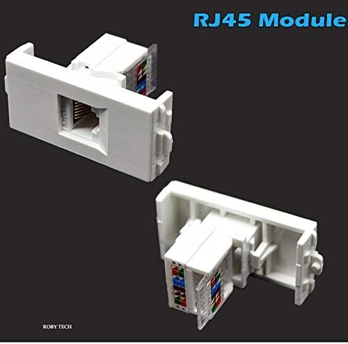 Стенни панела с 2 приставки RJ-45 + HDMI конектори Keystone Jack/Plug Монтиране на стена, на Капака на панела за Кабелна