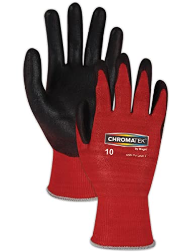 Работни ръкавици MAGID Dry Grip Level A2, Устойчиви на гумата, 12 PR, С антиоксидантна полиуретанова боя С