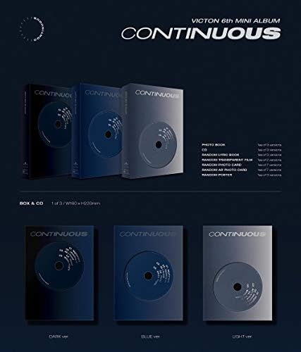 Play M Entertainment VICTON - Непрекъснат (6-ти мини-албум) - Албум + Допълнителен набор от фотокарточек (Тъмната версия)