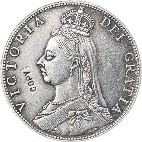 Великобритания 1888 1 Флорин - Виктория 2-аз съм Копие на Портрета на Монети, Подаръци за подражание