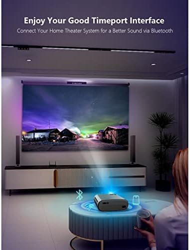 ZSEDP V50 Преносим проектор 5g Mini Smart Real 1080p Full Movie Proyector 200Led Проектор с голям екран (цвят: E)