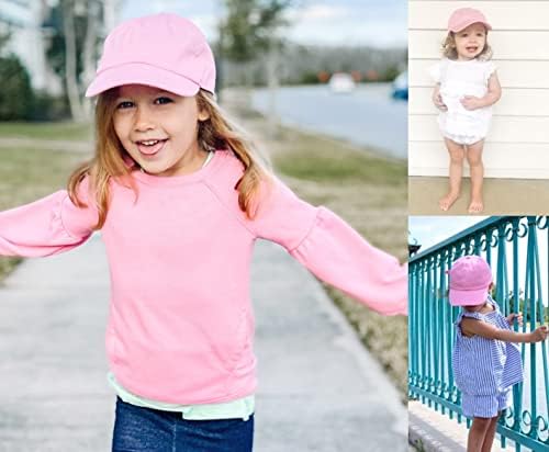 Wahsed-Памучни и Бейзболни шапки за деца-Момчета-Момичета - Слънчеви Шапки за бебета, подходящи за 2-8 години