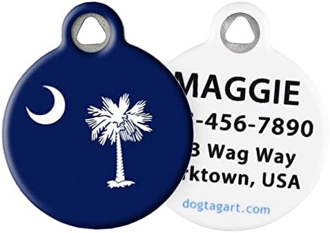 Етикет за кучета с участието на Хартата на щата Южна Каролина, Персонални Флагове на Съединените Щати, виси Етикет