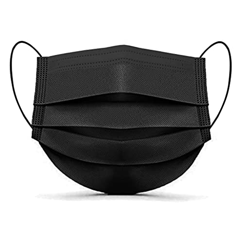 Черна маска за еднократна употреба за черни маски за лице, медицинска маска, палта за момичета, 5 т, черна маска-пеперуда,