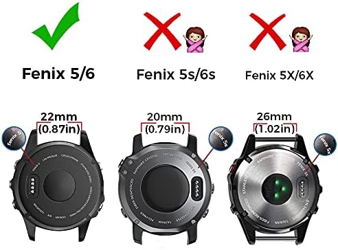 NotoCity е Съвместим с каишка за часовник Forerunner 935, разменени спортен силиконов каишка за часовник Fenix 5/Fenix