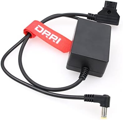 Захранващ кабел DRRI с Регулируем D-Товаро до 5,5 * 2,5 мм dc под прав ъгъл за Canon C70/LCD монитор