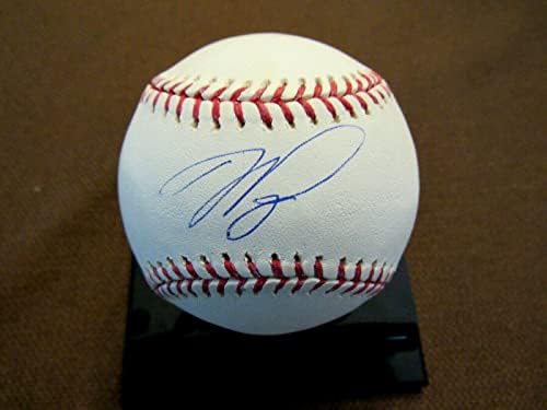 Кэтчер Доджърс Копито от Ню Йорк Метрополитен Майк Пиаца подписа Auto Oml Baseball Psa / Бейзболни топки с ДНК-автограф