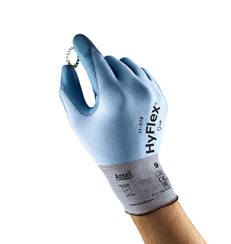 Мъжки и дамски работни ръкавици, Ansell HyFlex, устойчиви на гумата, от найлон, Здрав, Работни ръкавици, за механици,