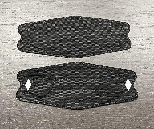 20 Опаковки за еднократна маска за лице EZWELL KF94 в индивидуална опаковка черен цвят, изработен в Корея,