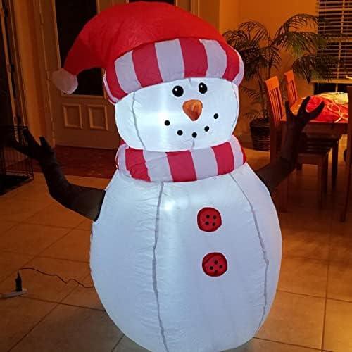 Надуваеми Коледни играчки GOOSH на Открито Снежен човек с височина 5 метра и Коледа Дядо Коледа, височина 8 метра, с Елен