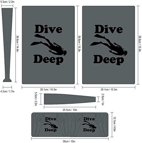 Потопите Дълбоко 3 бр. Стикер на цялото тяло Стикер за PS5 Digital Edition за конзолата PS5 и контролер