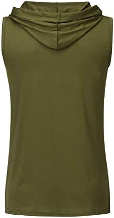 Блузи за Мъже, Мъжки Тренировочная риза с качулка, Тениска за бодибилдинг с писмото принтом 1881, Без Ръкави, Hoody