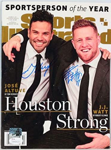 Списание Sports Illustrated 2017 с автограф от Джей Джей Уотта и Хосе Алтуве - JSA W * Black - Списания MLB с