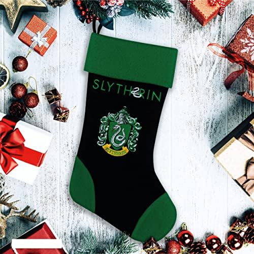 Киноповести - Хари Потър - Коледни чорапи - Официално лицензиран Декорация - 18 инча - Слизерин