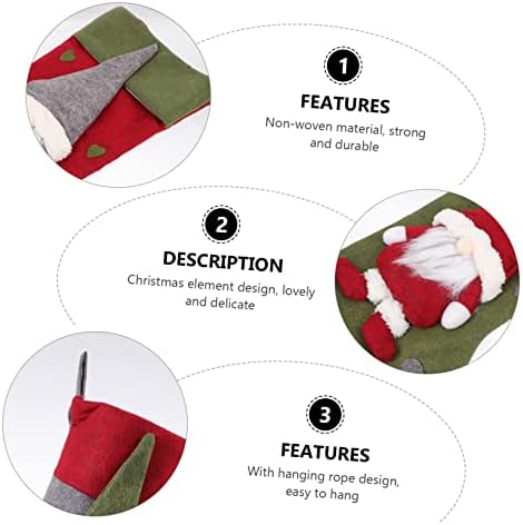 BESPORTBLE 3 бр. Коледен Отглеждане De Regalo De Santa Подарък Чанта Санта Подаръчни Пакети с Коледна Украса Чорапи Декор