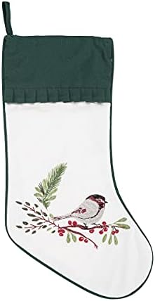 Коледни Чорапи с бродерия Гърди C&F Home Зелен Цвят
