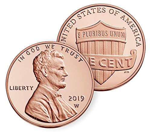 Цент с Линкълн Shield 2019 г. - Монетен двор на Западна Пойнта е Изключителна монета - Колекция пени специално издание
