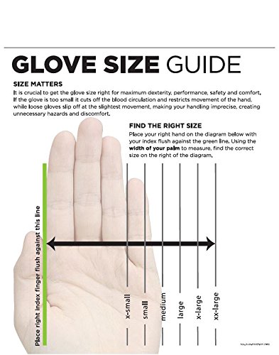 Неопренови ръкавици SHOWA 723 с подплата от флока, Химически устойчиви, с дебелина 24 mils, с дължина 13 см, Големи