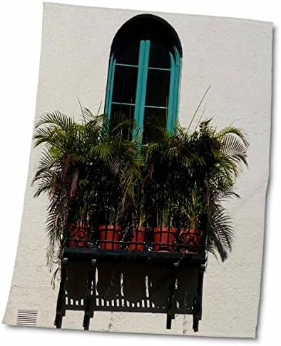 Декоративни кърпи 3dRose Florene - Животът на балкона - twl-19989-1)
