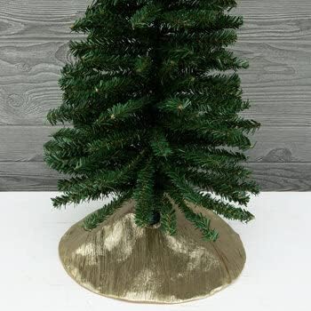 Мини-пола под формата на дърво с метални плисета - 12 x 12 см (злато)