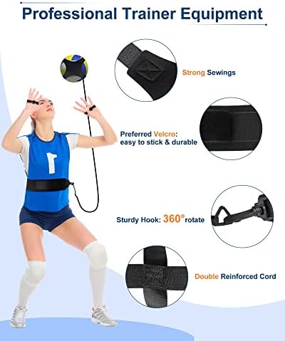 Тренажор за волейбол ZOTO, идеален симулатор за солова подаване и шиповки за начинаещи, така и професионални волейболисти,
