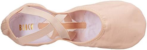 Дамски балет обувки/чехъл е Bloch Dance Pro Arch от Брезент и мрежа с Разрезной подметка
