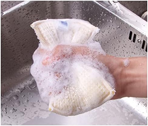 GENIGW Тиган За миене на Съдове Почистваща Подложка Парцал Гъба Кухненско Кърпа Кърпа За Избърсване Влакнести Триизмерна