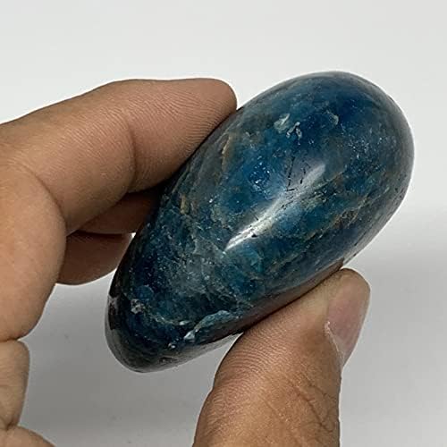 Ватангемы 119,9 г, 2 и 3 x1.8x1.1, Синята Апатитовый Палмова камък, Рейки, Метафизичен камък, от Мадагаскар, B16377