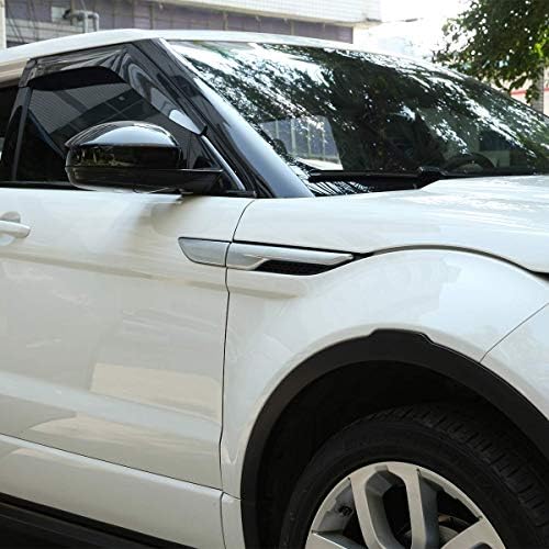 ABS, Странична Врата Крило отдушник Изходна Тампон за Land Rover Range Rover Evoque 2012-2018 Матово-Сребристи Декоративни Апликации