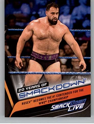 2019 Topps WWE Smackdown Live на 20 Години SmackDown SD-45 Търговска картичка Rusev Борба