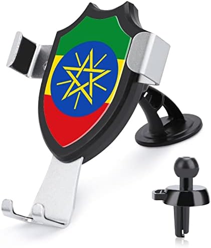 Флаг Етиопия Кола телефона Определяне на Универсален вентилационна (противовакуумна) канална Скоба за Мобилен Телефон