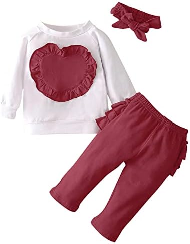 Jileiy/Памучни Панталони с дълги Ръкави и набори във формата на Сърце за новородените Момичета и Момчета, Големи Одеяла за