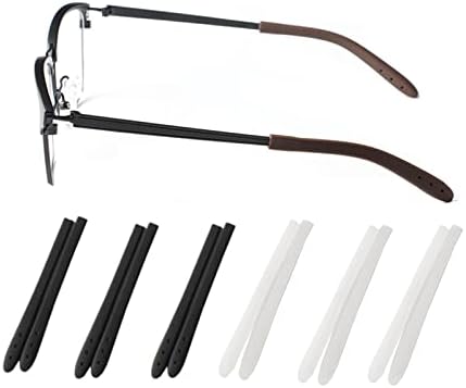 Накрайници за очила UPIONIC, Мини Меки Силиконови Сменяеми лък тел, Ушни Втулки за Очила, Накрайници за тънки метални Крачета,