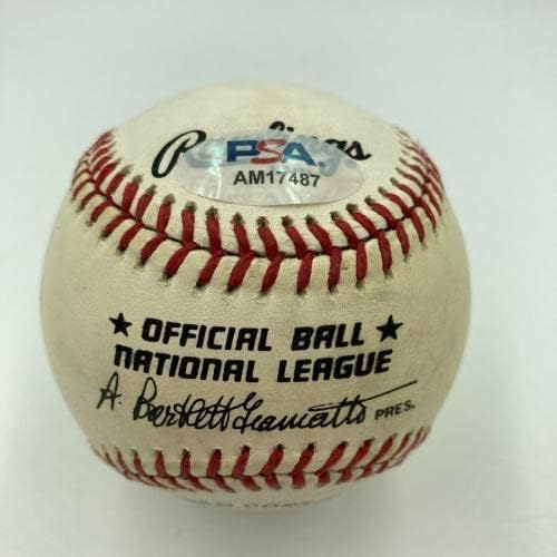 Стан Музиал Последният удар на Джим Мэлони 29.9.1963 Подписа Бейзболен PSA DNA COA - Бейзболни топки с автографи