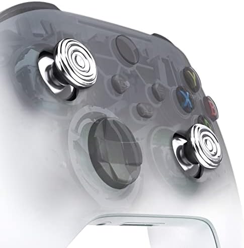 Метални Пръчки eXtremeRate Сребрист цвят контролера на Xbox X series/S, Сменяеми Джойстици за Xbox One Стандартен Елитен контролер