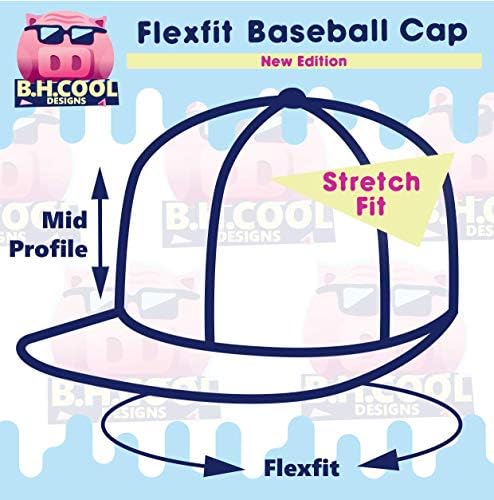 kindig - бейзболна шапка Flexfit 6277 | Шапка за татко с бродерия за мъже и Жени | Модерна Шапка с панделка Flexfit