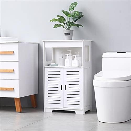 Шкаф за съхранение на баня WYKDD PVC С двойна врата, Двойно отделение 80, Висока степен на водоустойчивост, Лесно се монтира