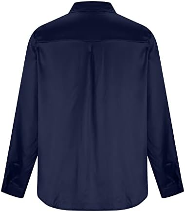 Основни Блузи за Жени, Лято-Есен, Сатенени Блузи с дълъг Ръкав и Черепашьим Деколте, Тениски, Дамски Дрехи, Копчета 2023,